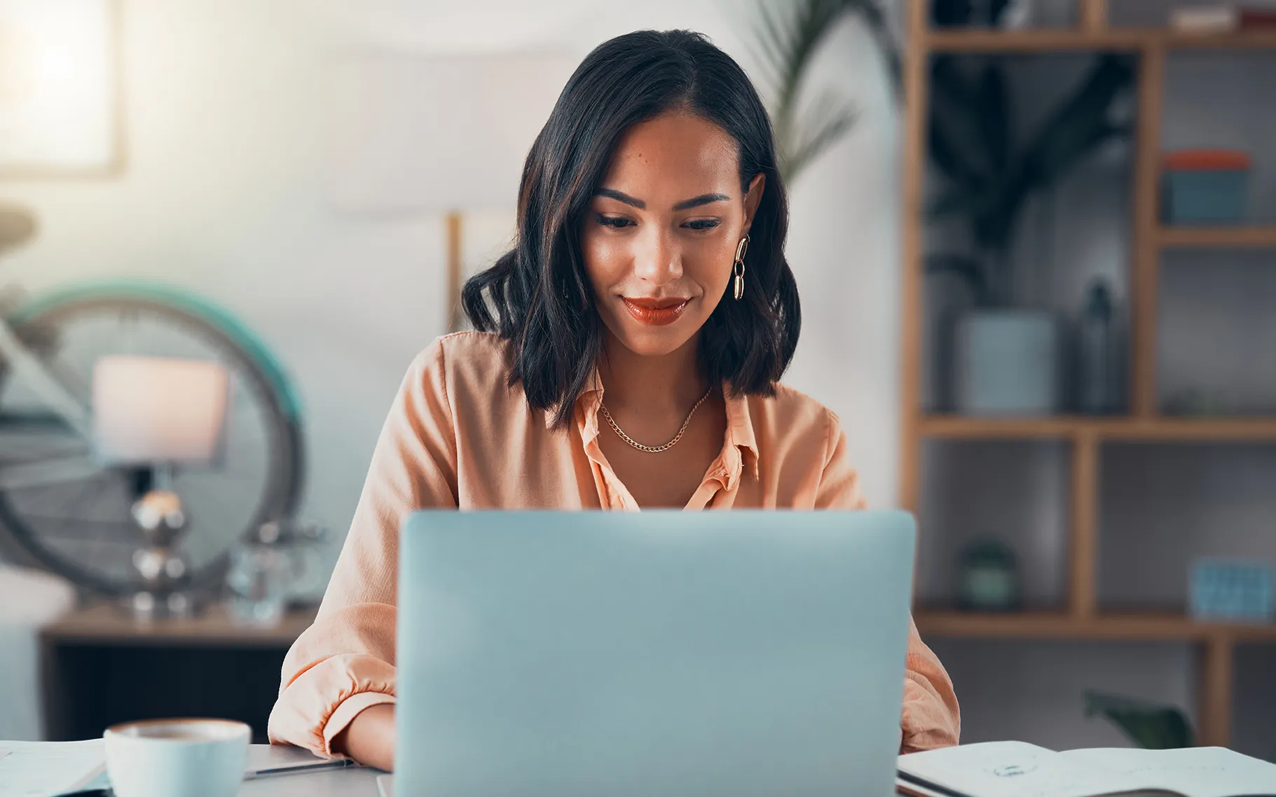 businesswoman on laptop